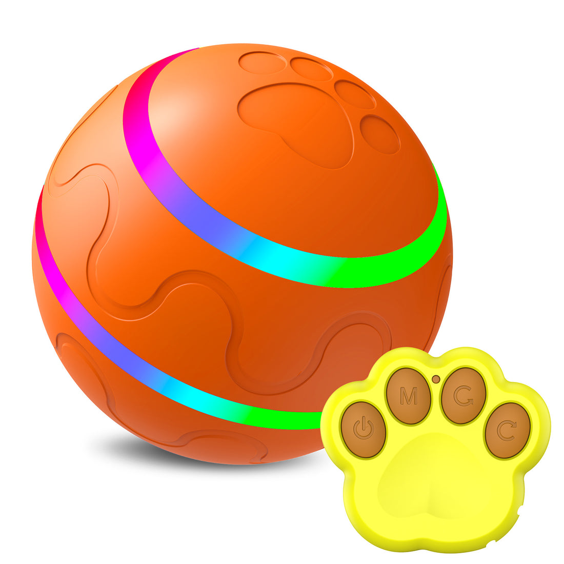 Pet New Cat Wicked Ball Toy, Palla Intelligente USB, Giocattolo Gatto con Sfera Rotante Automatica