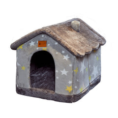 Cuccia Pieghevole per Cani Letto per Gatti Invernale Villa per Cani Cuccia Rimovibile Nido Caldo Grotta Chiusa Divano Forniture per Animali Domestici