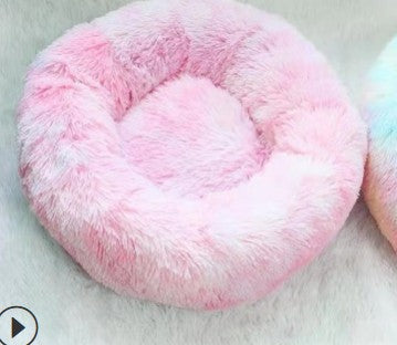 Lettiera Rotonda Peluche per Cani e Gatti