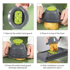 Nice Smart 15TLG Dicer Vegetable Slicer Shredder Manual Onion Chopper