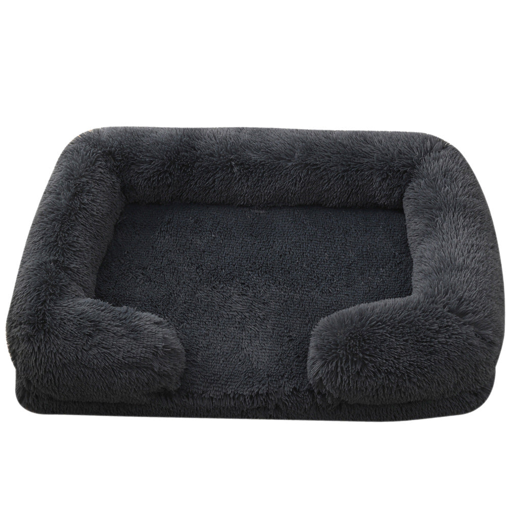 Cuccia Rotonda in Peluche per Cani Invernale