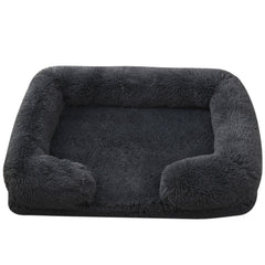Cuccia Rotonda in Peluche per Cani Invernale