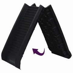 Foldable Dog Ramp, Black, 155.5x40x15.5 cm
