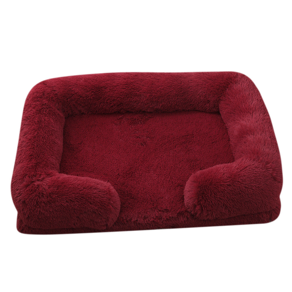 Cuccia Rotonda in Peluche per Cani Invernale