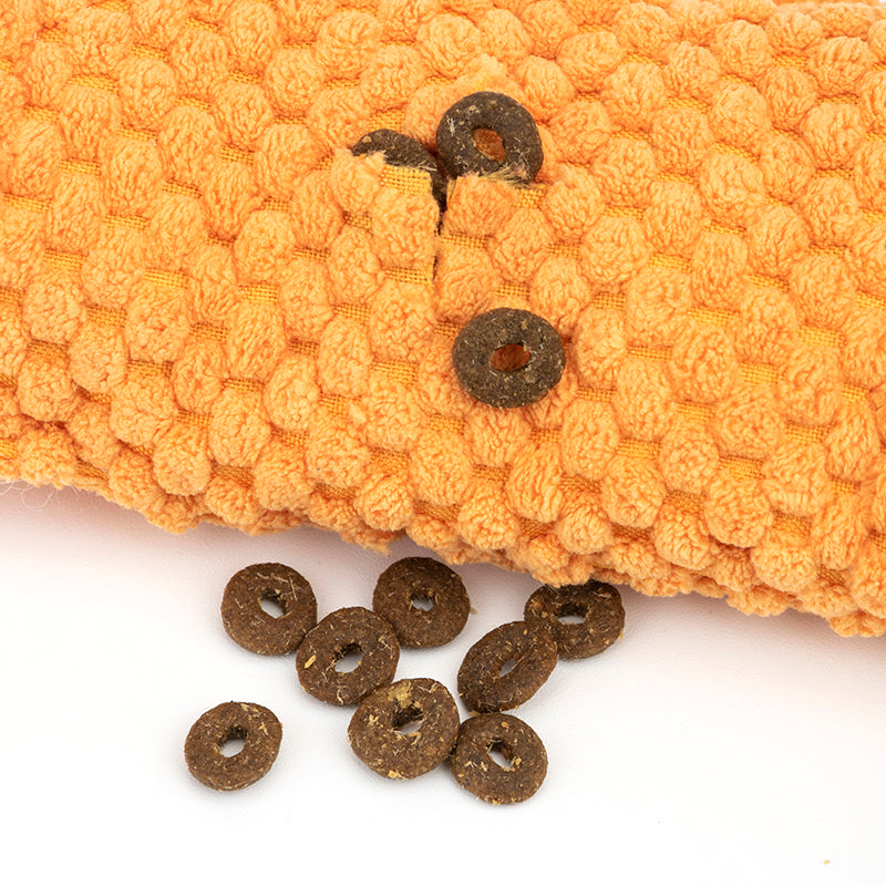 Giocattoli per cani Snail Snuffle Toys, giocattoli cigolanti per animali domestici, giochi cerebrali, distributori di snack per l'allenamento dell'istinto di ricerca del cibo, giocattoli di peluche arricchenti "nascondi e annusa" contro la noia