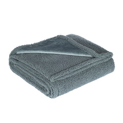 Coperta spessa per cuccia in pile di flanella di cotone e sherpa