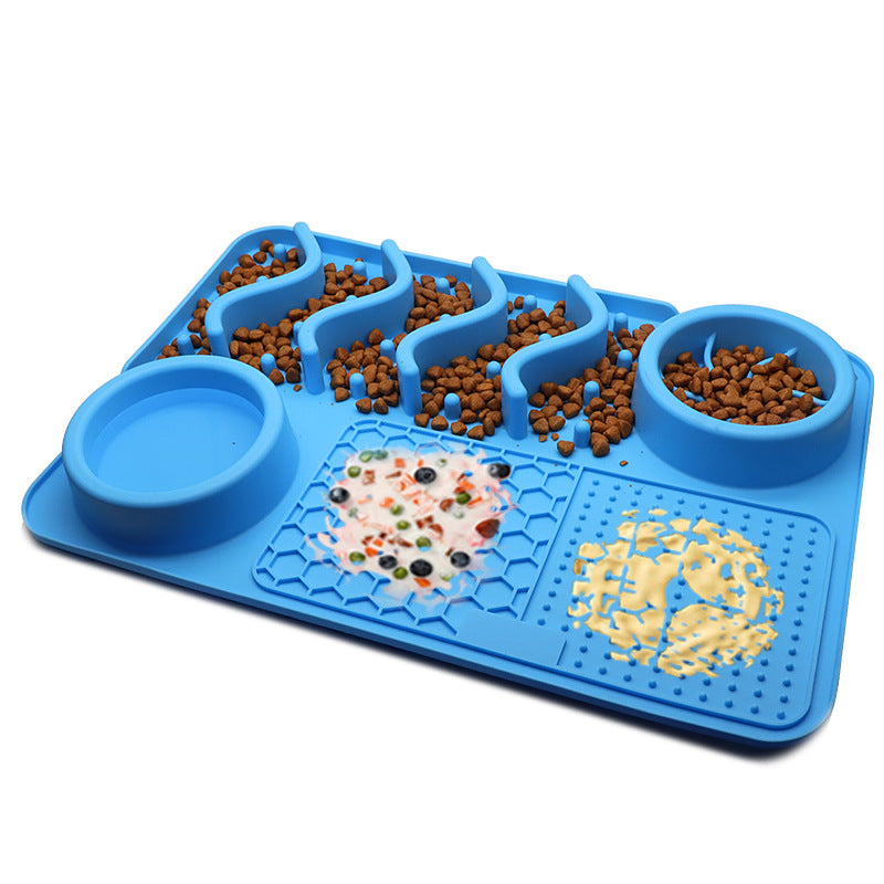 Tappetino per cani in silicone da leccare, tappetino da leccare per animali domestici in silicone, tappetino olfattivo in silicone, ciotola per alimenti multifunzionale per animali domestici