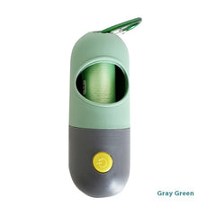 Dispenser per sacchetti igienici per animali domestici con luce LED per cani gatti, sacchetti per raccogliere le feci del cane, porta sacchetti igienici, accessori per la pulizia degli animali domestici