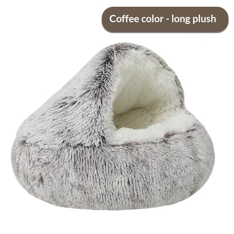 Cuccia per Gatti Semichiusa Quattro Stagioni Universale Guscio a Conchiglia Nido per Cuccioli Piccoli Forniture Invernali per Animali Domestici