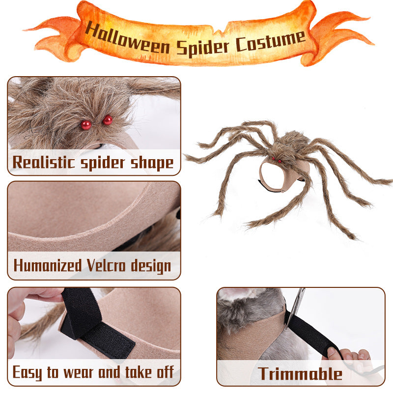 Costume da Ragno Gigante per Animali Domestici di Halloween