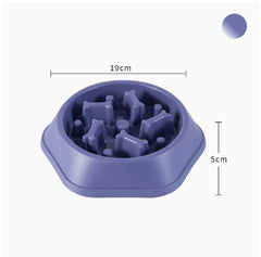 Home Style Bone Choke Prevention Slow Food Bowl Dog Bowl