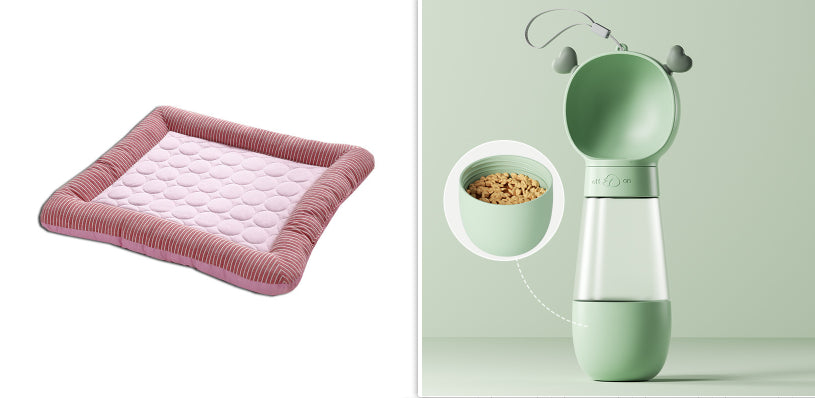 Tappetino Refrigerante per Animali Domestici, Letto per Cani Gatti Cuccioli Gattini, Tappetino Rinfrescante in Seta Ghiacciata Morbido per il Sonno Estivo Blu Traspirante