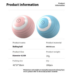 Pallina Giocattolo Intelligente per Cani, Giocattolo Interattivo Elettronico per Animali Domestici, Pallina Rimbalzante Automatica con Ricarica USB per Cuccioli, Regalo di Compleanno, Prodotto per Gatti