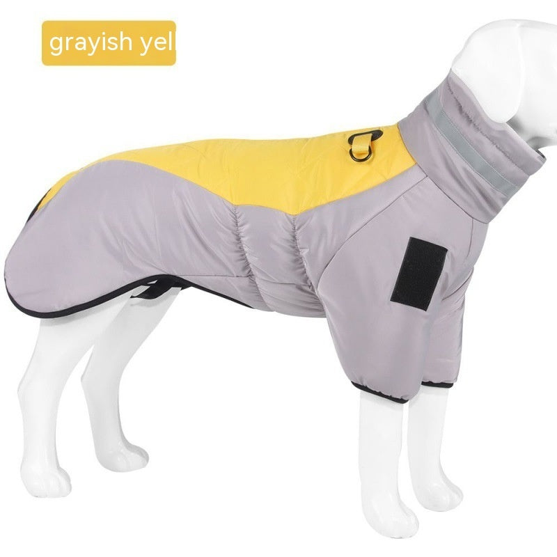 Nuovo cappotto invernale per cani, vestiti impermeabili per animali domestici di taglia media e grande, gilet caldo e spesso per cani, giacca personalizzata per Labrador